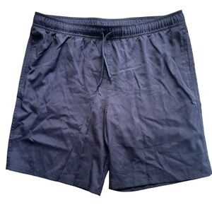 West Loop Black Mesh Lined Men's Drawstring Elastic Waist Shorts Size XL NWT